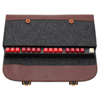 Étui de voyage pour clavier en feutre vente en gros Sacs pour clavier sans fil simples Étui de transport gris foncé anti-rayures doux