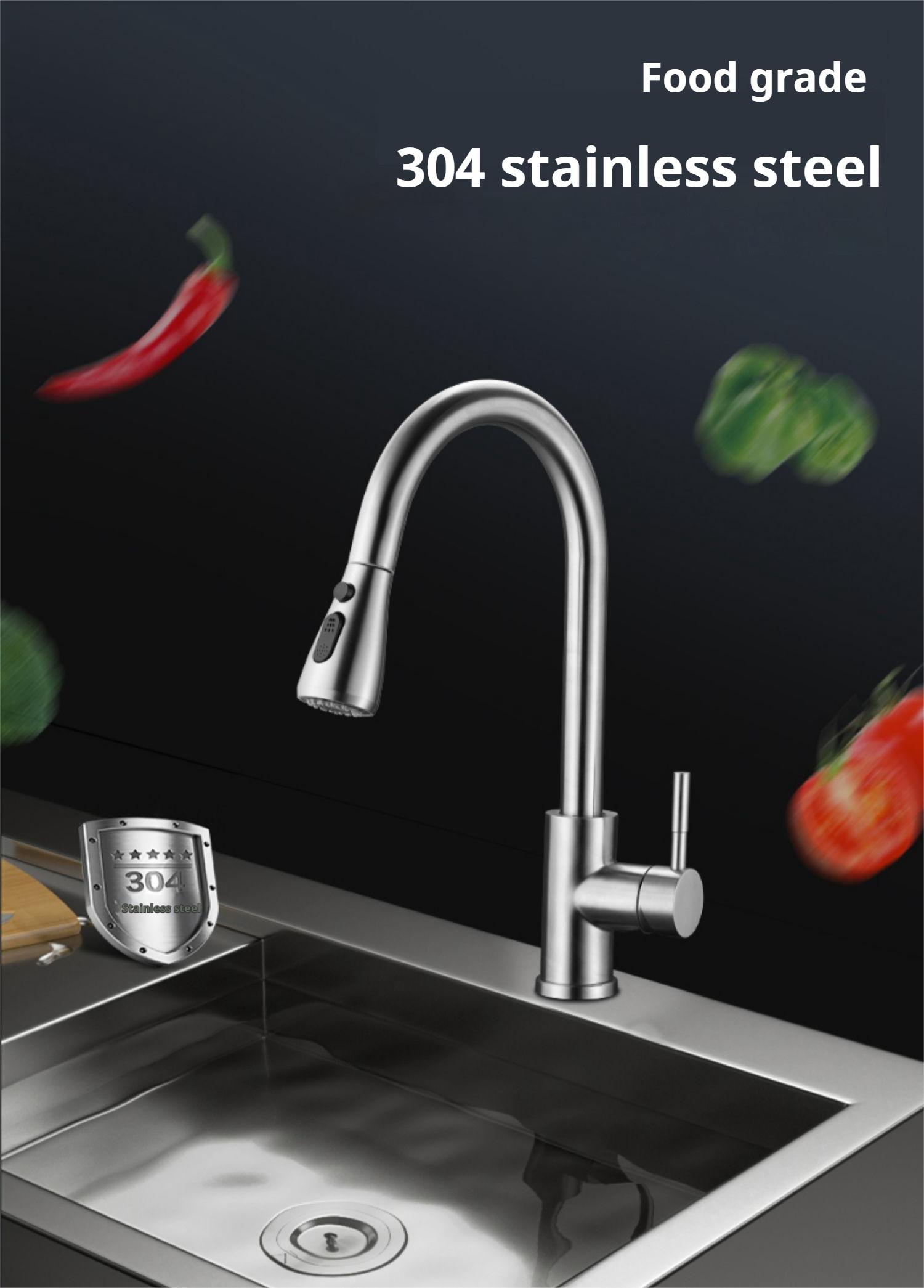 white kitchen faucet