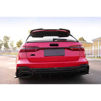 Nouveau Kit de carrosserie en fibre de carbone sec Audi RS6 RS7 avec mise à niveau du diffuseur de pare-chocs avant d'échappement