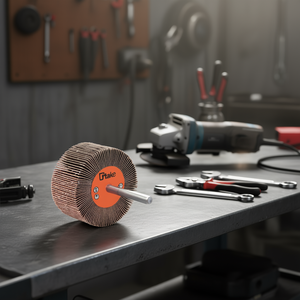 Roue à lamelles abrasives Ttake 25x10 mm, grain 60, tige de 6 mm pour le meulage - Product Image 3