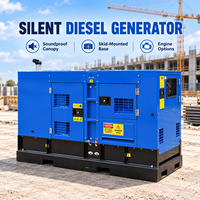Groupe électrogène diesel silencieux 50 kVA avec moteur FAW et contrôleur SmartGen pour alimentation de secours au détail