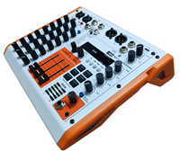 Console de mixage analogique professionnelle haute performance 4 canaux OEM 4CH Type-C OTG pour diffusion en direct, construction métallique, DSP 24 bits, boucle de retour