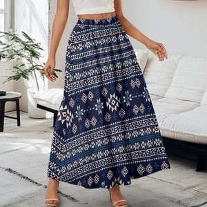 <strong>Aztec</strong> Printed Long <strong>Skirts</strong> for Women Jupes Longues Pour Femmes Maxi <strong>Skirt</strong> - Product Image 3