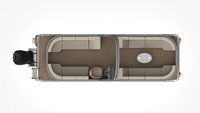 Bateau ponton de luxe Allhouse Leisure de 15 à 29 pieds en aluminium avec moteur hors-bord, capacité de 8 à 12 personnes, garantie de 3 ans pour utilisation en lac