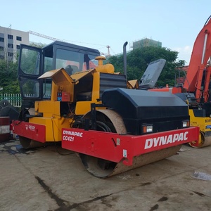 Rouleau compresseur à double tambour Dynapac CC421 d'occasion, engin de construction, moteur 75KW, prix réduit à vendre - Product Image 1