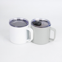 Mug de voyage personnalisé en acier inoxydable 14 oz, anti-fuite, double paroi isolante, pour les amateurs de café, sans BPA, logo personnalisé OEM ODM