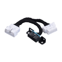 Carcasa Molex de 10 pines, conector macho a hembra de 16 pines, escáner de diagnóstico OBDII, lector de códigos de error con cable en Y OBDII de 16 pines