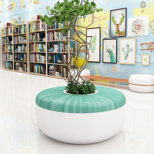 Y849, arte moderno, maceta decorativa para árboles, asientos, parques públicos, jardines comunitarios, biblioteca, piscina de árboles, maceta única, sillas para plantas - Product Image 1