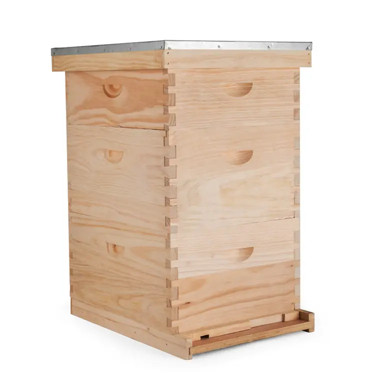 Langstroth Bee Hive Kit Beekeeping Equipment Wooden Beehive 10 frame bee box