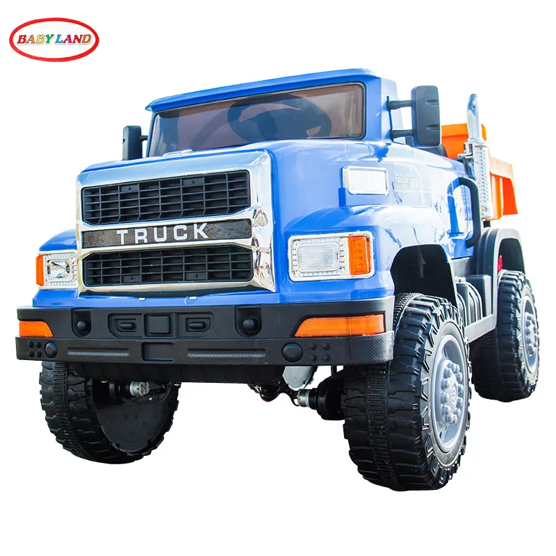 BABYLAND Hot Child Electr Truck car With Rear Dumper power 12v Battery 4 Motors kids ride Car