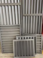 Ailettes en alliage d'aluminium au design moderne, étanches, à ventilation réglable, angle de lame 180°, garantie 1 an, pour climatiseur CVC
