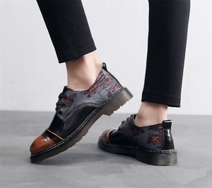 Nouvelle conception, chaussures habillées respirantes pour hommes grandes tailles, en cuir de vache véritable, chaussures Oxford formelles pour le bureau, les affaires, la carrière, décontractées pour hommes - Product Image 6