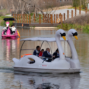Bote Eléctrico Swan <span class=keywords><strong>Boat</strong></span> 2026 con Diseño Estable, Función de Compartilhamento, Equipo de Juegos Acuáticos, Bote Turístico para Parques Urbanos y Actividades al Aire Libre - Product Image 4