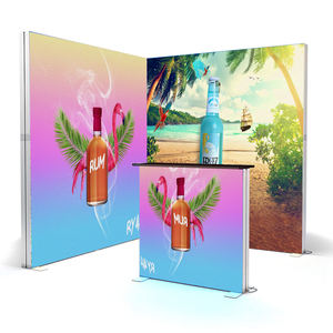 Stand de Exhibición de Aluminio Plegable, Exhibidor de Tela Tensada para <span class=keywords><strong>Ferias</strong></span> Comerciales, 3x2 3x3 Metros, Stand de Exhibición con Caja de Luz - Product Image 5