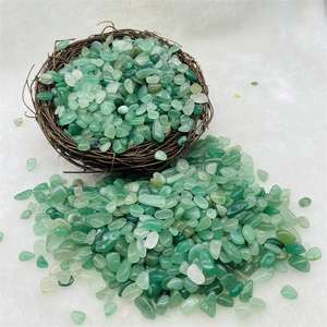 Chip di cristallo di <span class=keywords><strong>pietra</strong></span> semipreziosa lucidati all'ingrosso <span class=keywords><strong>pietra</strong></span> burattata di cristallo di avventurina verde per la decorazione - Product Image 6