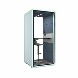 Cabina de oficina acústica portátil individual, cabina de trabajo silenciosa móvil, cabina de oficina pequeña ideal para espacios de trabajo compartidos - Product Image 6