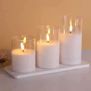 Électrique Ivoire En Plastique Batterie <span class=keywords><strong>Led</strong></span> Pilier Bougies pour Mariage Anniversaire <span class=keywords><strong>Table</strong></span> Centre <span class=keywords><strong>De</strong></span> <span class=keywords><strong>Table</strong></span> Décor <span class=keywords><strong>De</strong></span> Fête - Product Image 4