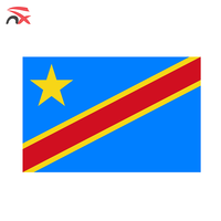 Accessoires de la Fête Nationale du Congo en gros : Drapeau à main, Écharpe de cou, Boucles d'oreilles, Bracelet, Épinglette pour la promotion