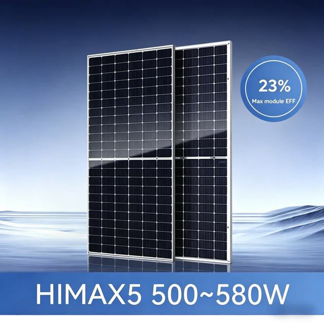 500-580w N-Type Monofacial Solar Panel Low Light Performance High Temperature Resistance PV Module