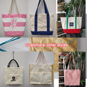 顶级销售新促销标志印刷定制帆布棉手提袋 - Product Image 5