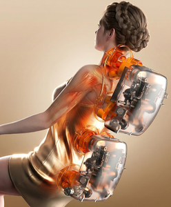Fauteuil de massage à gravité zéro VCT-R55 pour la maison, avec trois moteurs, coussin, rouleau pour les pieds, massage complet du corps, chauffage du dos et des <span class=keywords><strong>genoux</strong></span>, Bluetooth - Product Image 5
