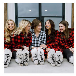 Calcetín de novia, regalo para mujer, conjunto de propuesta de boda, despedida de soltera, letras, calcetines a rayas - Product Image 6