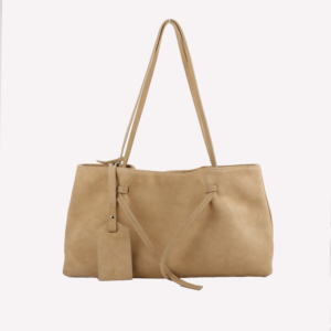Borsa Tote Minimalista in Pelle Scamosciata, Borsa a Spalla Casual Morbida in Pelle Scamosciata, Borsa Capiente per Uso Quotidiano <span class=keywords><strong>da</strong></span> Donna - Product Image 2