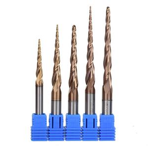 Fraise à queue conique en carbure monobloc à <span class=keywords><strong>prix</strong></span> de gros usine, fraises à queue conique à bout sphérique, fraises CNC pour le bois - Product Image 2