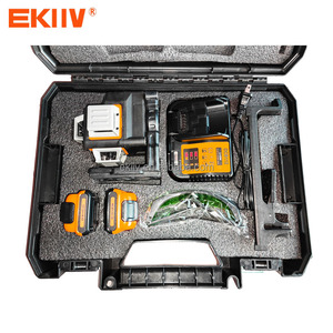 EKIIV Piso barato al aire libre <span class=keywords><strong>360</strong></span> <span class=keywords><strong>grados</strong></span> autonivelante 12 líneas Niveles <span class=keywords><strong>láser</strong></span> rotativos 3D Verde con soporte Niveles <span class=keywords><strong>láser</strong></span> rotativos - Product Image 6