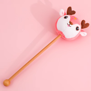 Martillo de Masaje de Peluche de 14 Pulgadas, Súper Suave, Divertido, Innovador, de Dibujos Animados, Lindo Animal, Juguete de Peluche, Durazno, Aguacate, Ciervo, Panda, Piña - Product Image 4