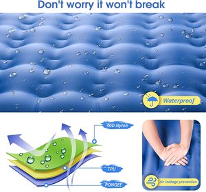 WOQI Canapé gonflable au design moderne avec coussin d'air pliable pour une utilisation en extérieur Sac d'emballage à bulles inclus - Product Image 6