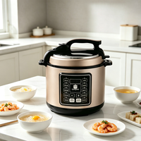Cuisinière à pression électrique grande capacité pour la famille, cuisson rapide de ragoûts, soupes, viandes, légumes, multifonction, pot à pression de cuisine