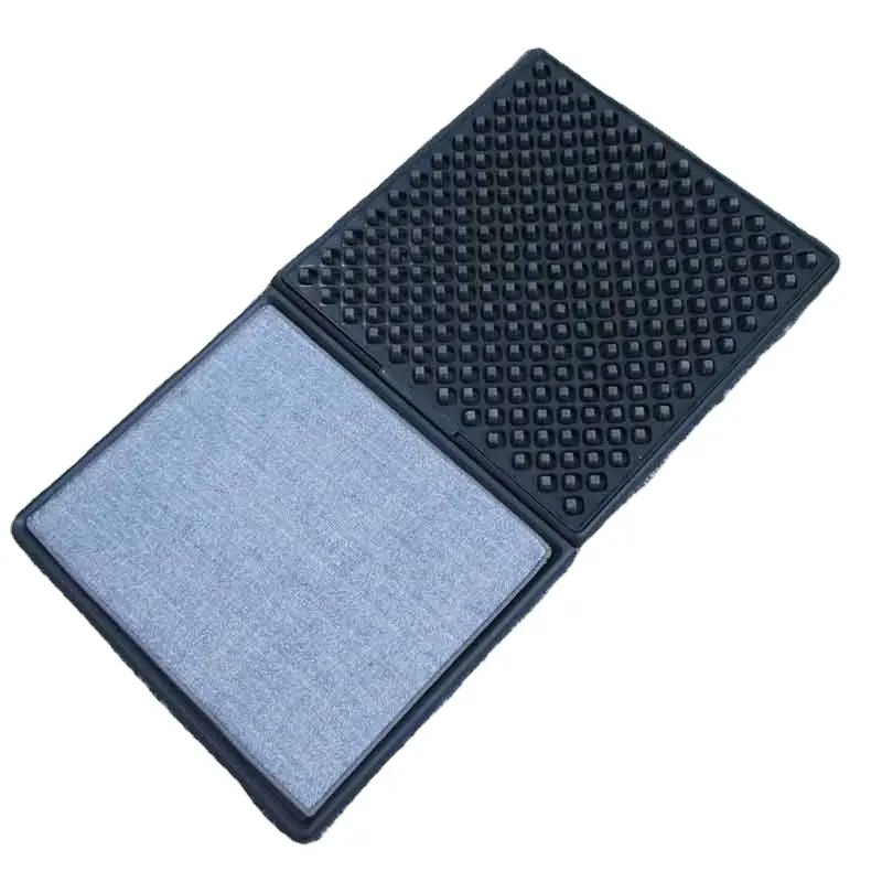 Non Slip Waterproof Dust Remove Floor Disinfecting Hygienic Sanitizing Foot bath Door Mat with Disinfector