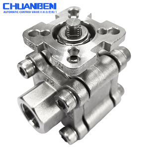 उच्च दबाव 2000 wog मैनुअल स्टॉप संरचना के साथ तीन-टुकड़ा गेंद वाल्व - Product Image 3