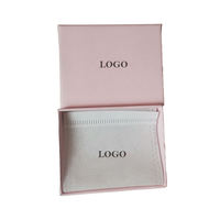 Boîte à bijoux rigide personnalisée avec logo en relief et revêtement UV pour colliers, faible MOQ, emballage personnalisé, cadeau de beauté rose mignon