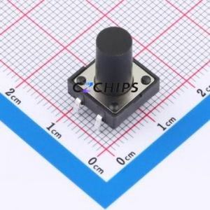 TSA12111-150B512BA Tactile Switch Through hole-4P,11.7x11.5mm Switch Single Pole Single Throw Round Button 2.8N 11.7mm - Product Image 1