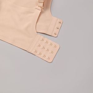 Reggiseno da donna traspirante e morbido, senza cuciture, taglie forti, con imbottitura <span class=keywords><strong>push</strong></span>-<span class=keywords><strong>up</strong></span>, chiusura posteriore, tinta unita - Product Image 6