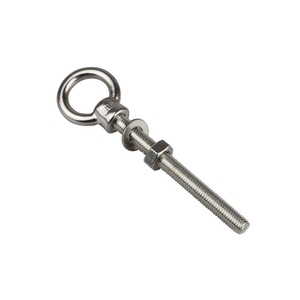 Perno de ojo de acero inoxidable 316 JIS1169 con tuerca, cabeza redonda, tornillo de extensión para elevación y bloqueo - Product Image 1