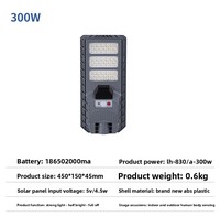 Lampu Jalan Tenaga Surya 1000W IP65 Tahan Air Lampu Sorot LED Luar Ruangan SMD untuk Penerangan Jalan, Taman, dan Rumah