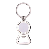Porte-clés ouvre-bouteille portable en métal pour sublimation, accessoires de voiture, ornements à transfert thermique