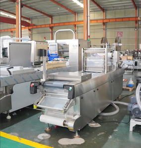 เครื่องบรรจุภัณฑ์สูญญากาศแบบเทอร์โมฟอร์มอัตโนมัติ รุ่น DZXL-420-300 ดีไซน์กะทัดรัด เหมาะสำหรับบรรจุอาหารหลากหลายประเภท - Product Image 2