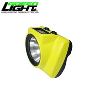 Lámparas de tapa inalámbricas de mina de carbón subterránea con pantalla de tiempo de batería, luz de sombrero de casco de seguridad de minero profesional