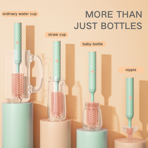Wholesale Wholesale Silicone Baby <b>Bottle</b> <b>Brush</b> Rechargeable Multifunctional Set Cup for Newborn - Product Image 3