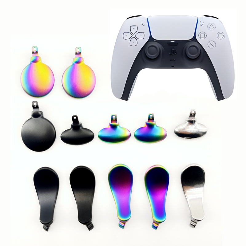 Metal Replacement Paddles Colorful Black Sliver