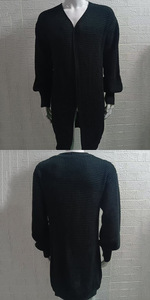 Otoño Invierno Hombres <span class=keywords><strong>Cardigan</strong></span> Suéter Estilo Europeo Americano Color sólido Chaqueta de punto suelta Transfronterizo para <span class=keywords><strong>Amazon</strong></span> - Product Image 6