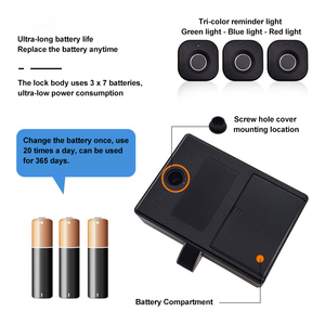 Stick vân tay tủ khóa không dây điện tử đồ nội thất khóa thông minh ngăn kéo Ổ khóa cho tập tin Locker - Product Image 2