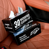 Multi-Purpose Reusable Quick-Dry Solid Color Microfiber Cleaning Towels Car Cleaning Towel