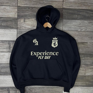 Sweat-shirts à capuche surdimensionnés en coton 100% tricoté, poids lourd 350g, qualité de luxe, impression personnalisée, streetwear, unisexe - Product Image 2