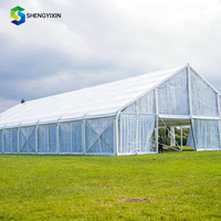 Carpa Moderna y Lujosa para Bodas de 12x30m, 15x40m, 20x40m, con Techo de PVC, Carpa Grande para Eventos, Catering, Fiestas al Aire Libre, Carpas de Aluminio