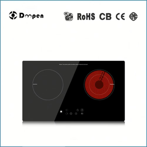 Table de cuisson hybride à double brûleur, induction combinée avec cuisinière radiante pour usage domestique - Product Image 1